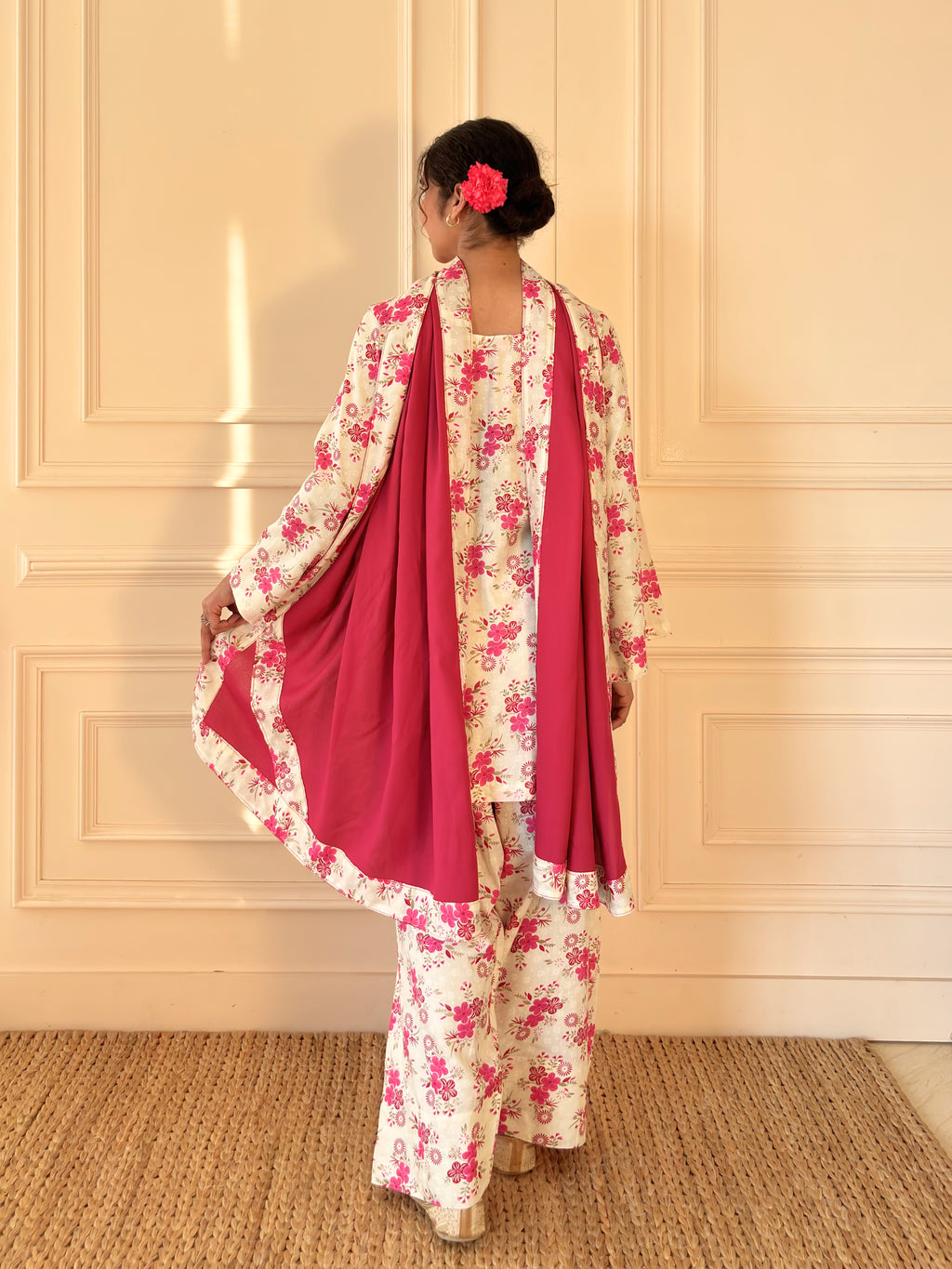 Cherry Blossom With Dupatta