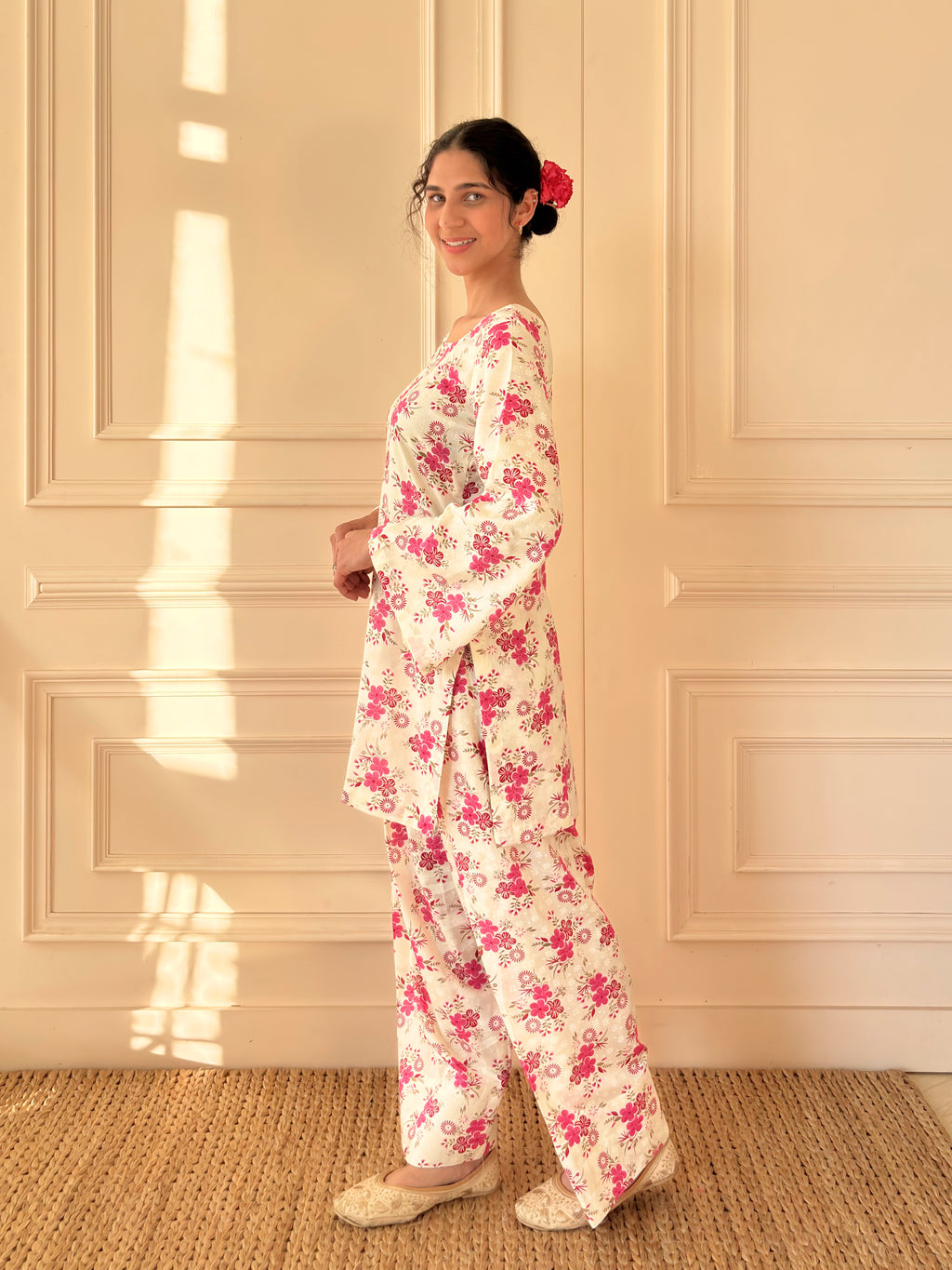 Cherry Blossom With Dupatta