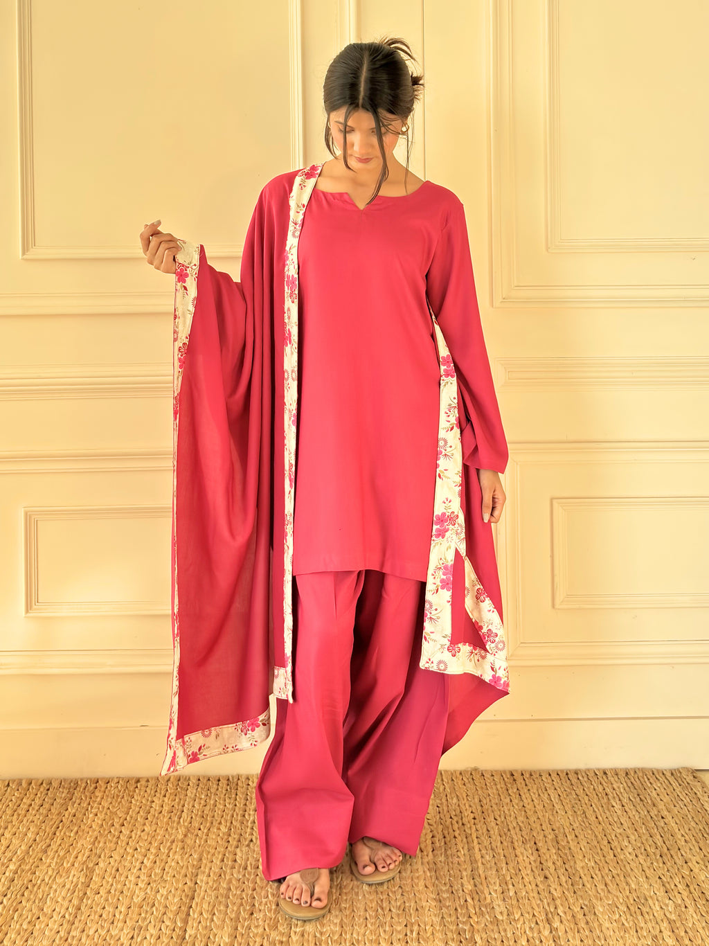 Gulab With Dupatta