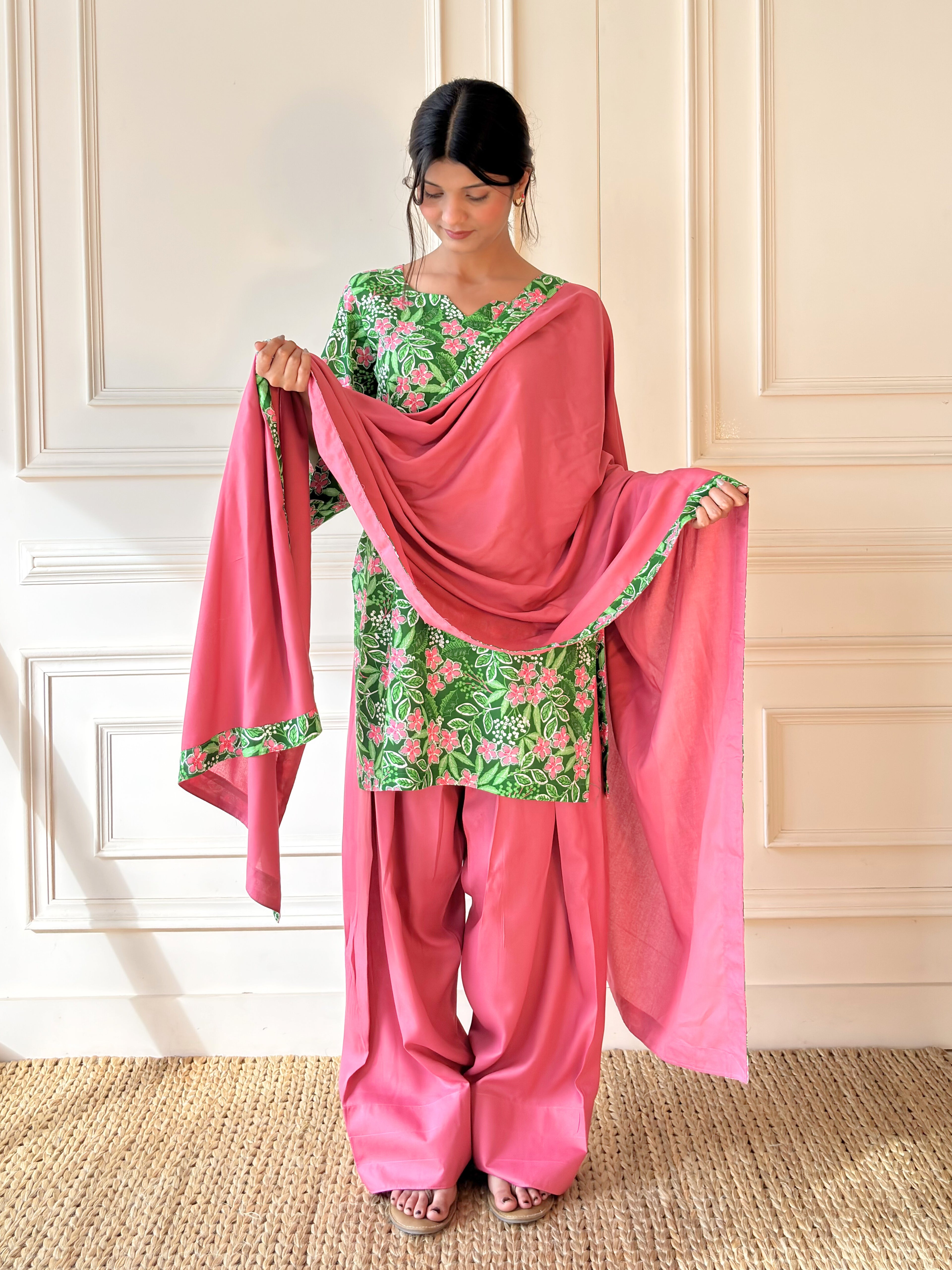 Petal Pink With Dupatta