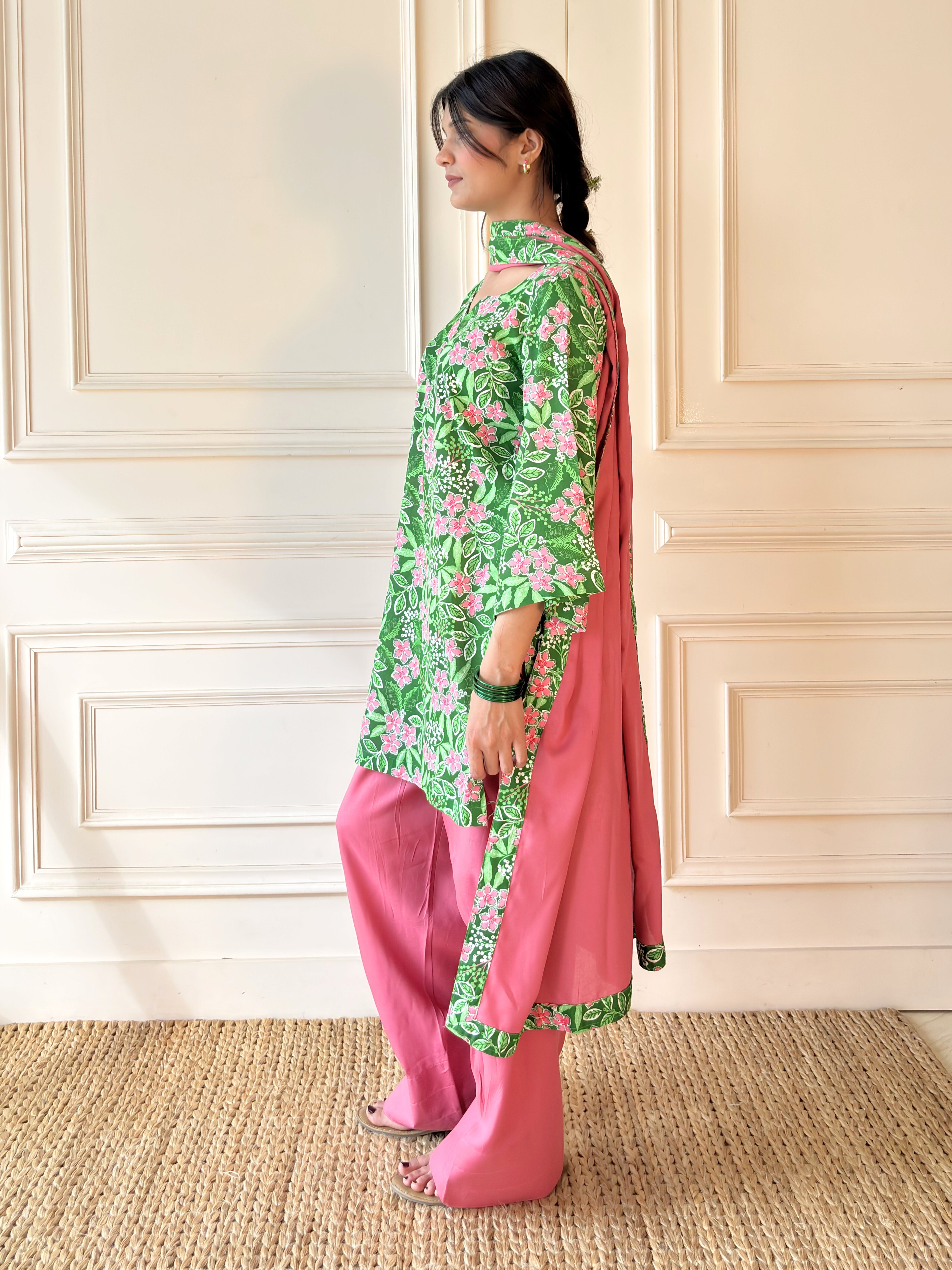Petal Pink With Dupatta